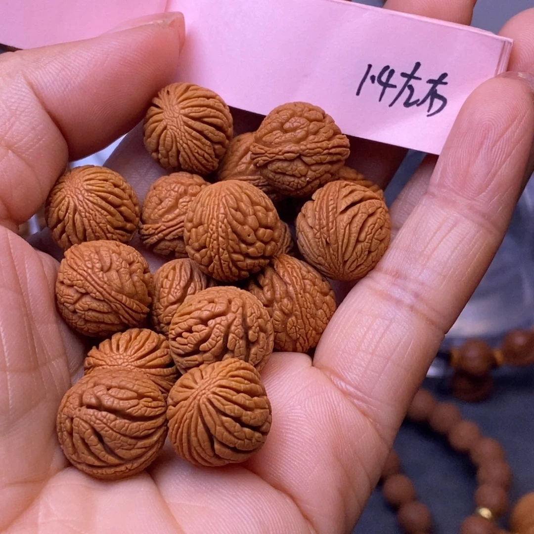 秦岭龙纹桃核17颗