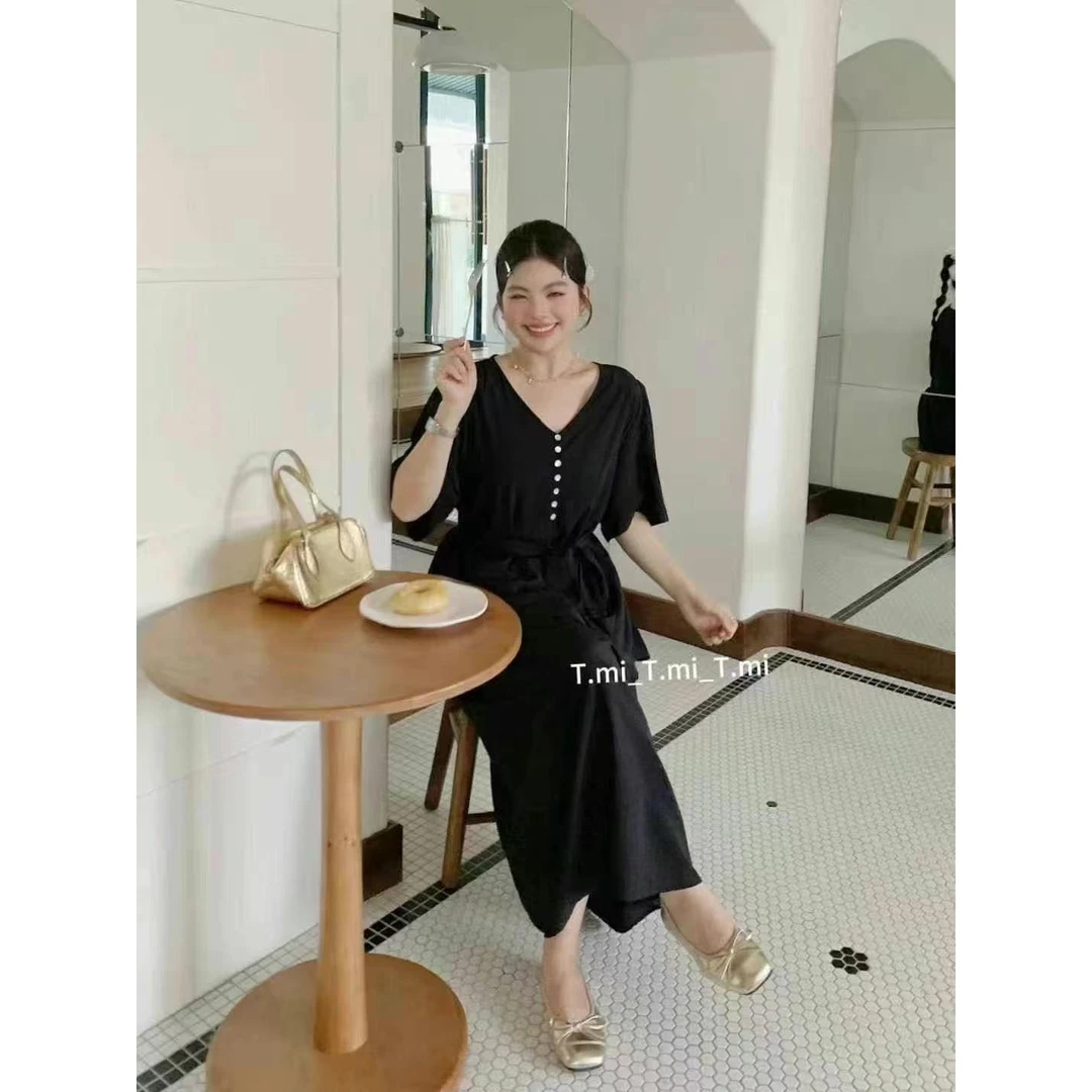 100-X1389-大码法式套装