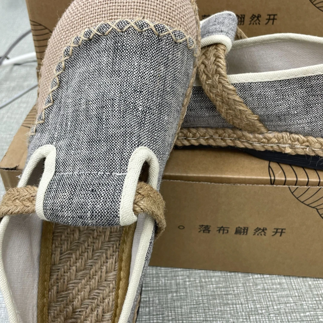 【麻】手工拼接双色头玛丽珍鞋-XZ0001304-XZ0001604