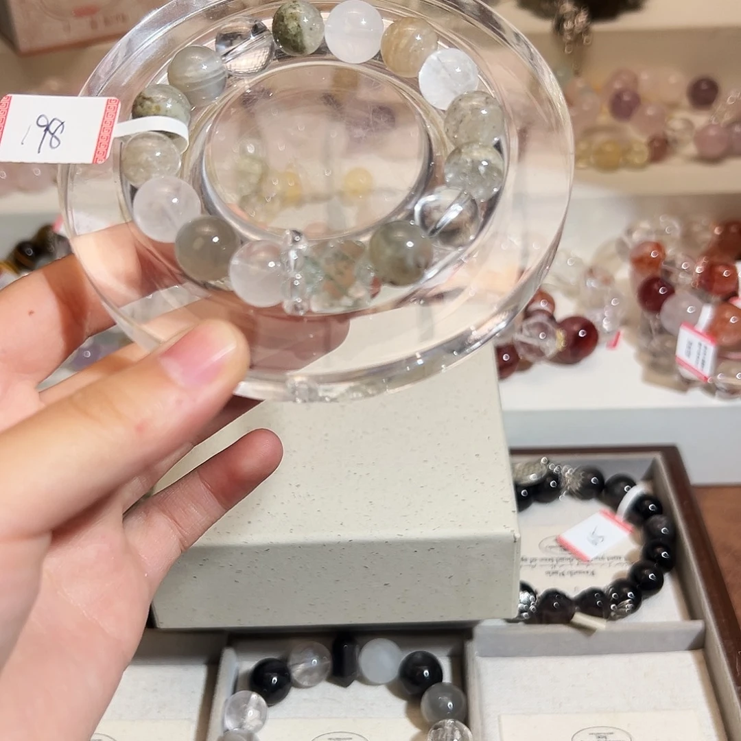 合金手链烟晶绿幽灵