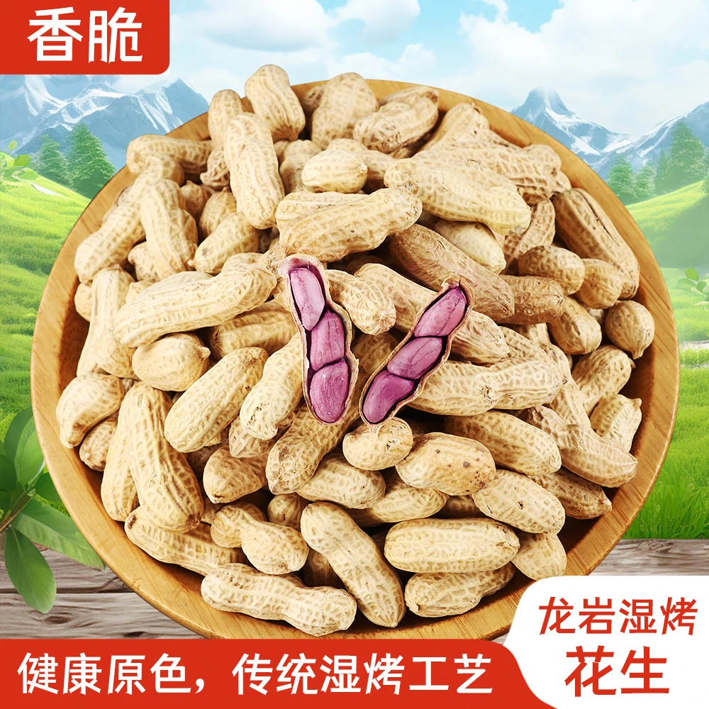 【1斤装】正宗龙岩湿烤紫衣花生（咸香酥脆）