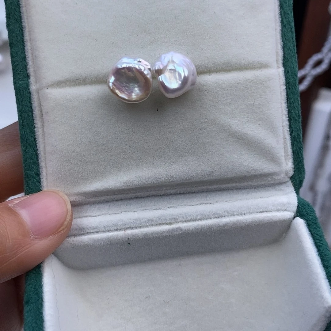 耳饰淡水珍珠银S925镶嵌