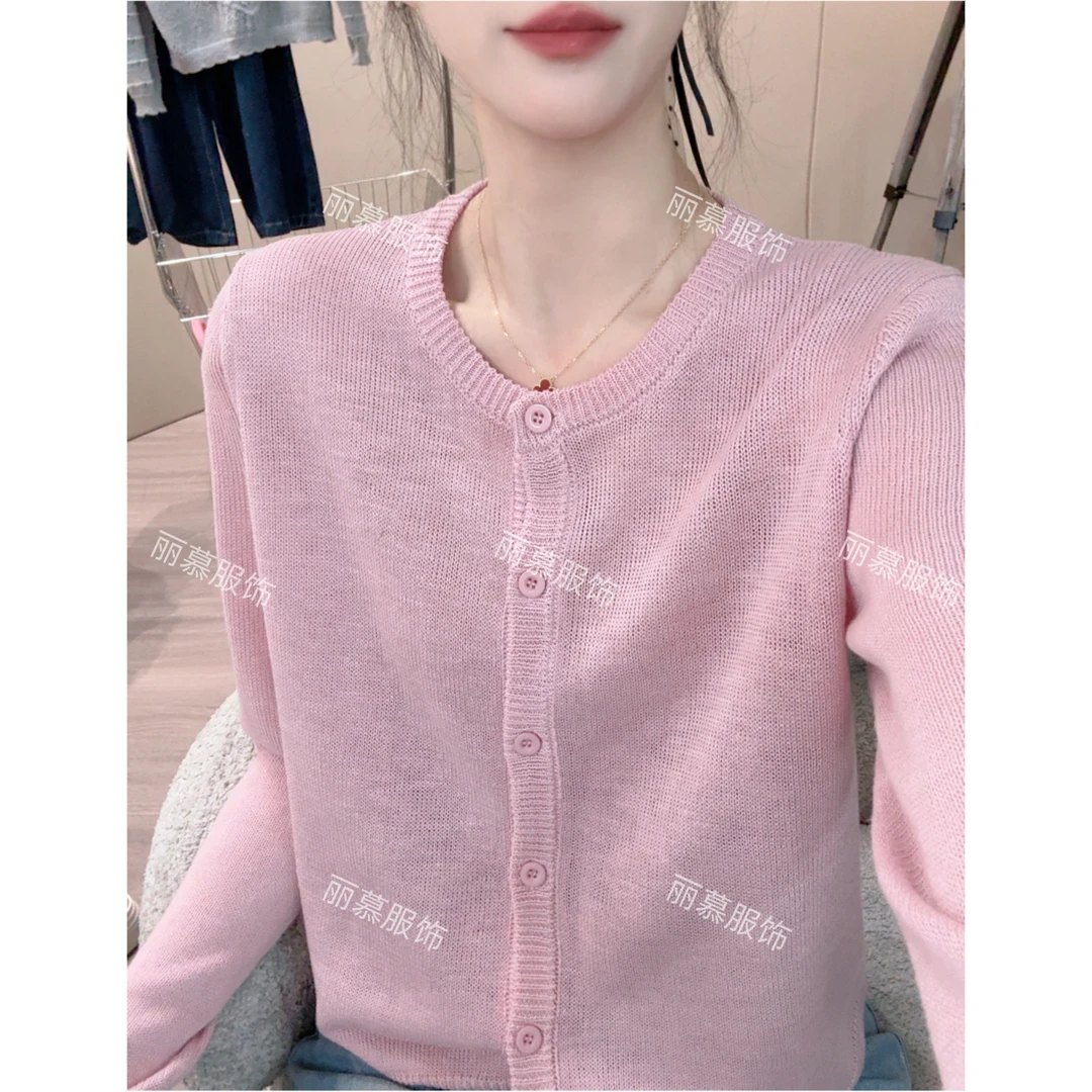 【穿出时尚感】和纸纱夏季薄凉触感针织开衫1608