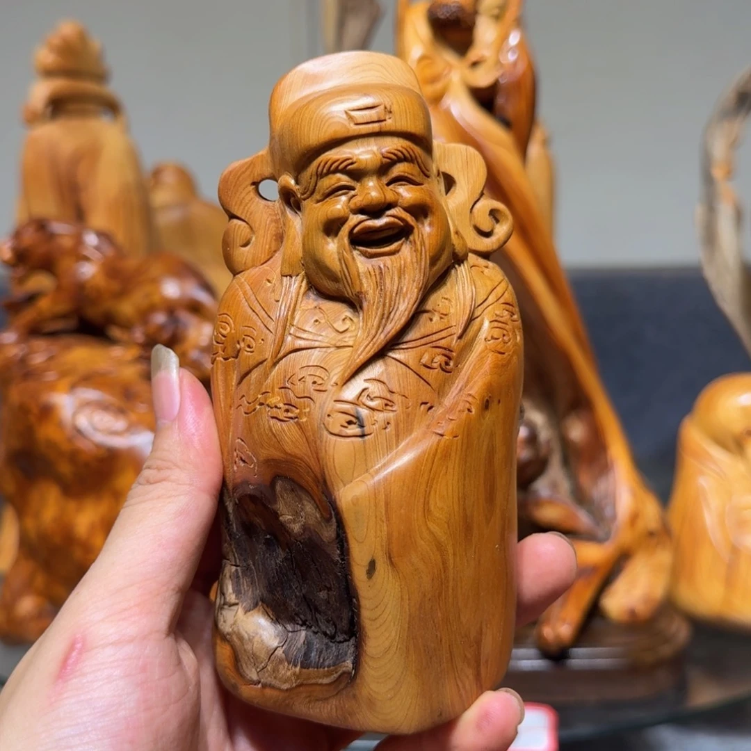 柏木崖柏手把件摆件