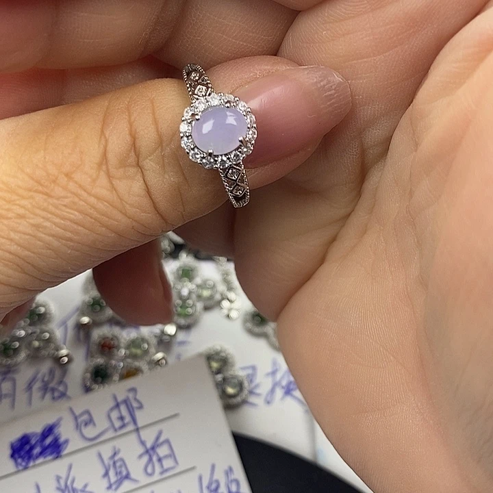 未镶嵌戒指翡翠＂****〃缅甸