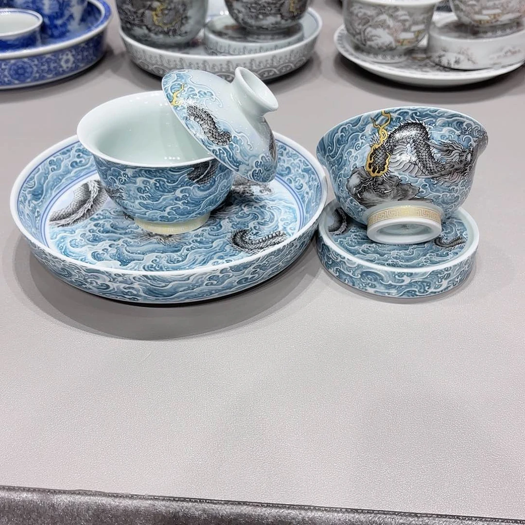 盖碗景德镇高温茶具