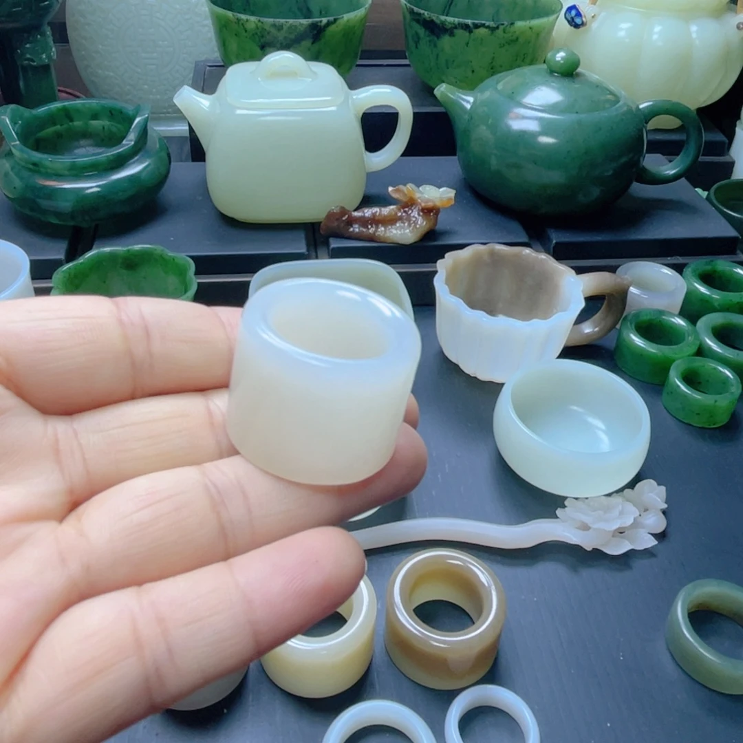 和田玉未镶嵌挂件19.5