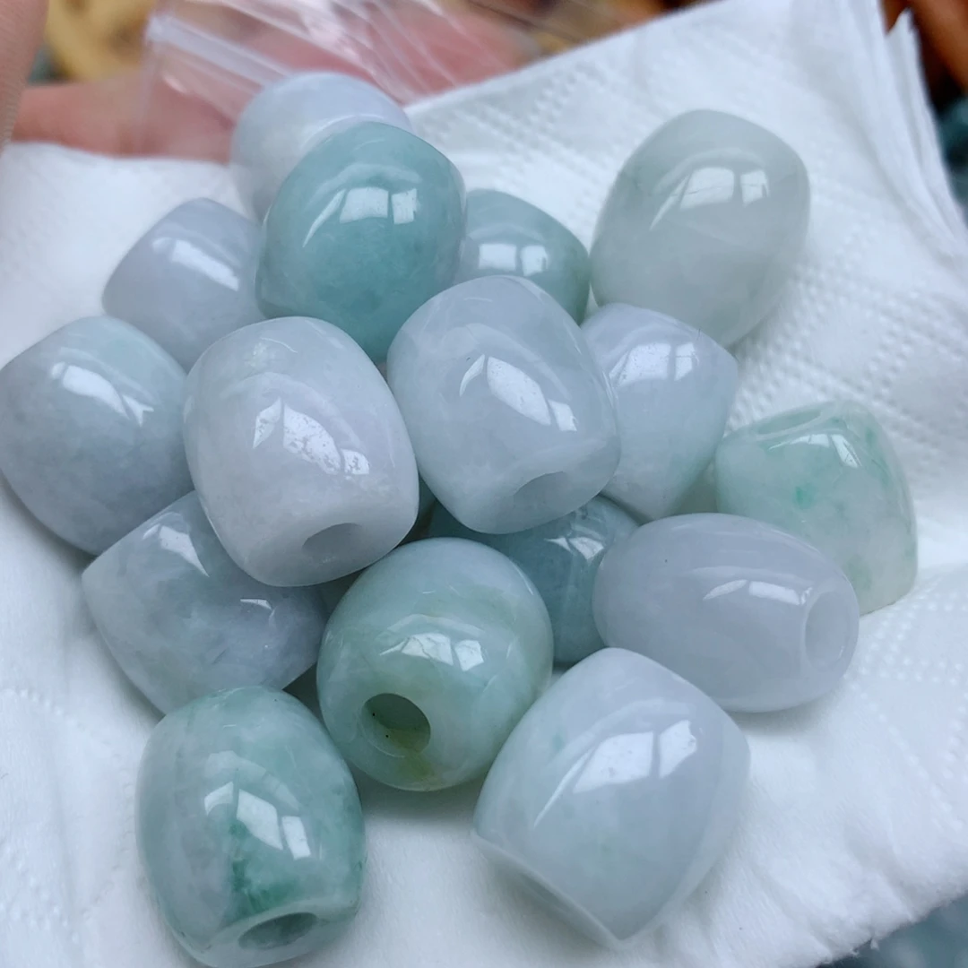 翡翠未镶嵌项链珠子翡翠