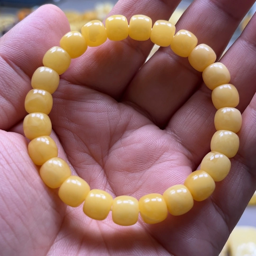 琥珀未镶嵌手链手串