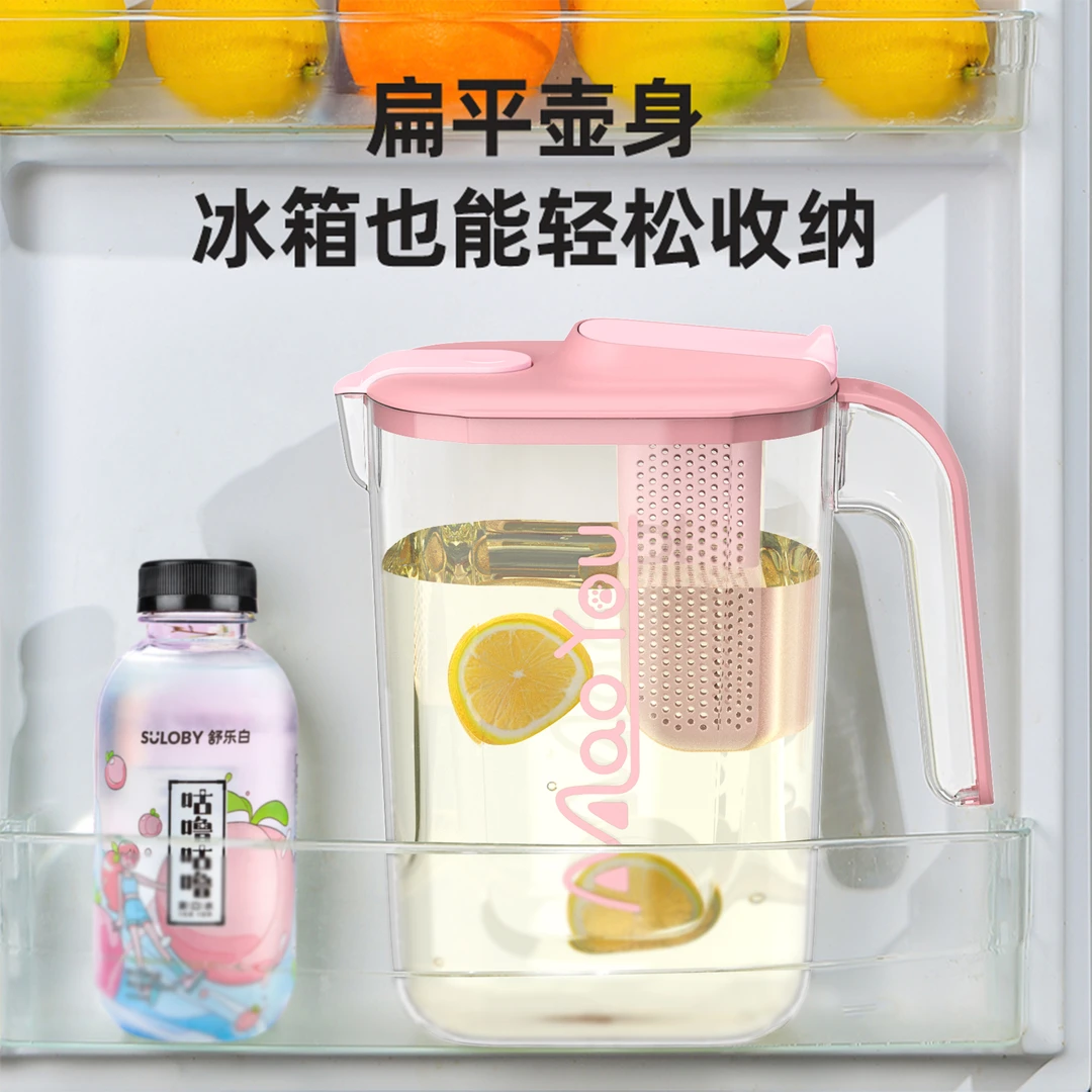 夏天食品级耐高温高颜值大容量大号冰箱热凉水壶家用泡茶壶冷水壶