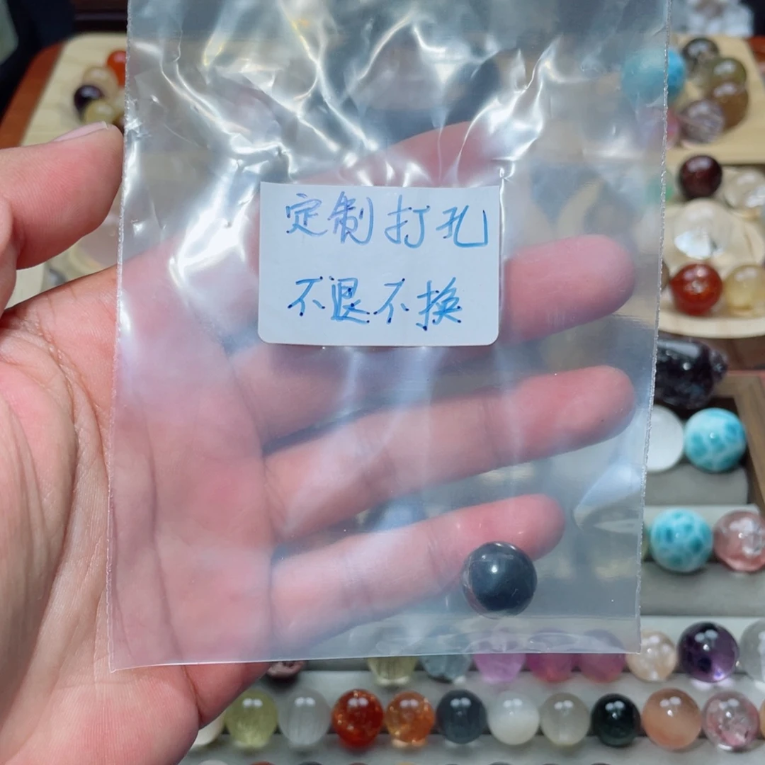 轩***牛未镶嵌手链水晶绿幽灵