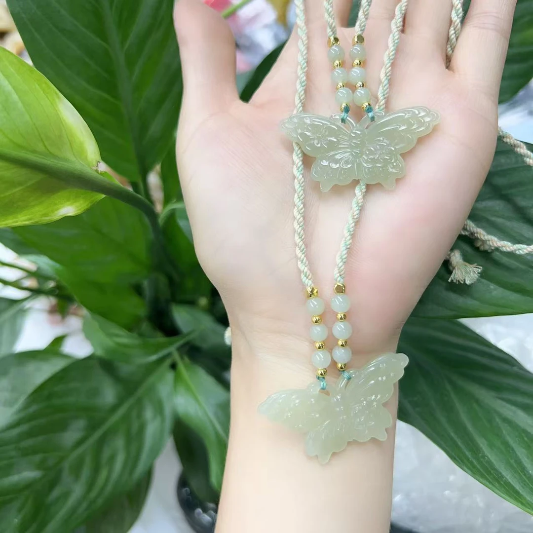 【老李严选】和田玉蝴蝶吊坠 拍一发一多样性发其一D338