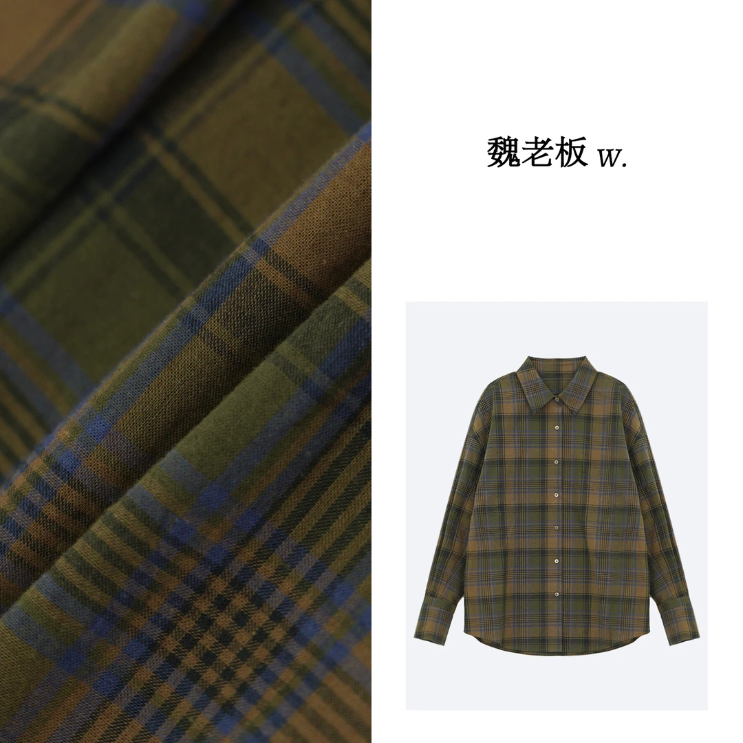 W.Diva【岸风】棉麻洋气女装经典百搭法式复古低调衬衫女51S071398