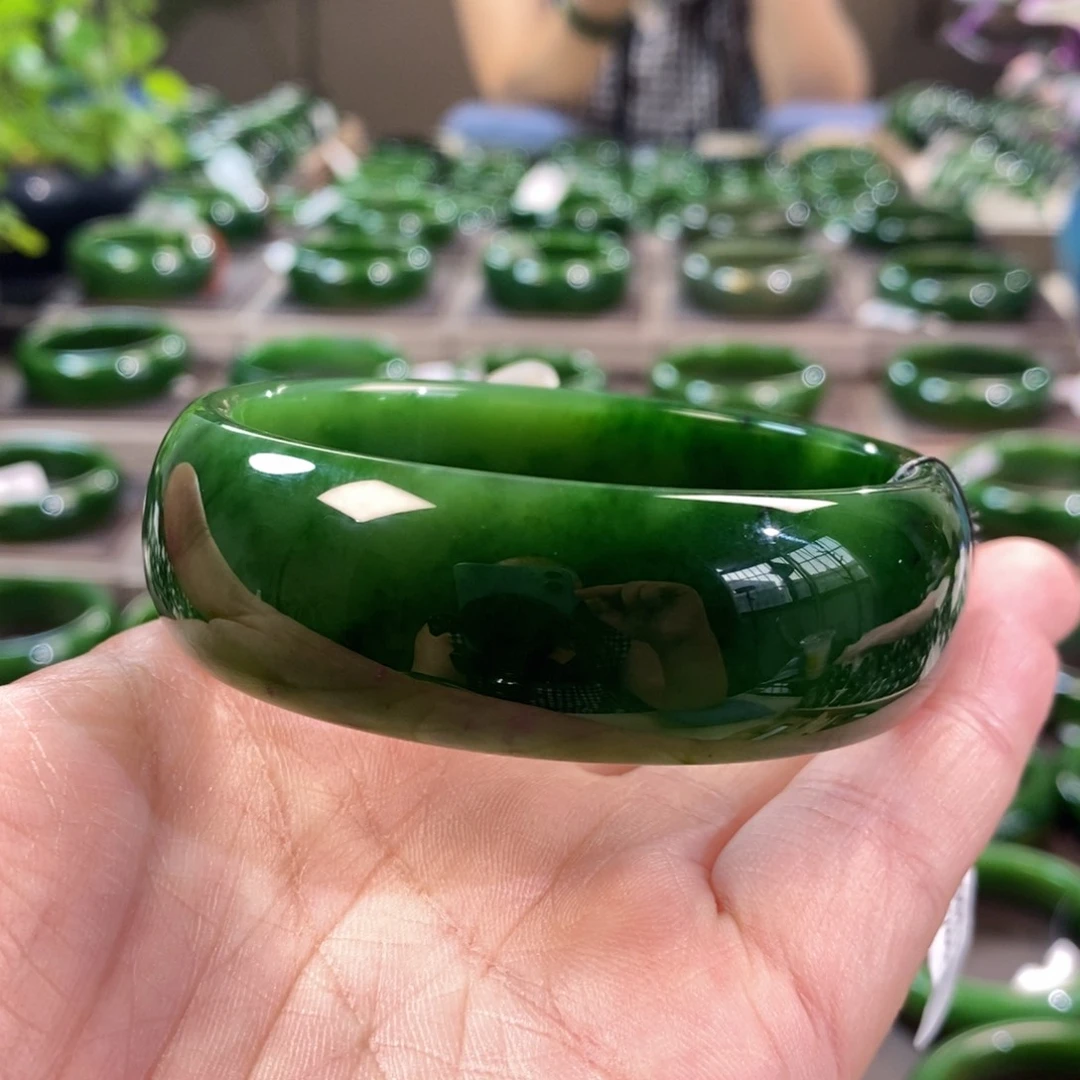 和田玉（碧玉）手镯未镶嵌60.8