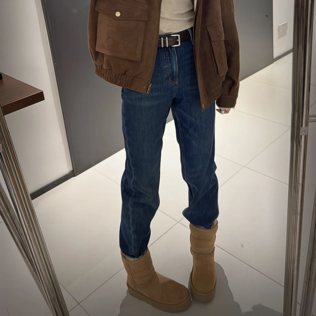 【丽姐女装】freeCross四面弹筷子腿｜内里磨毛显瘦质感牛仔裤K0392