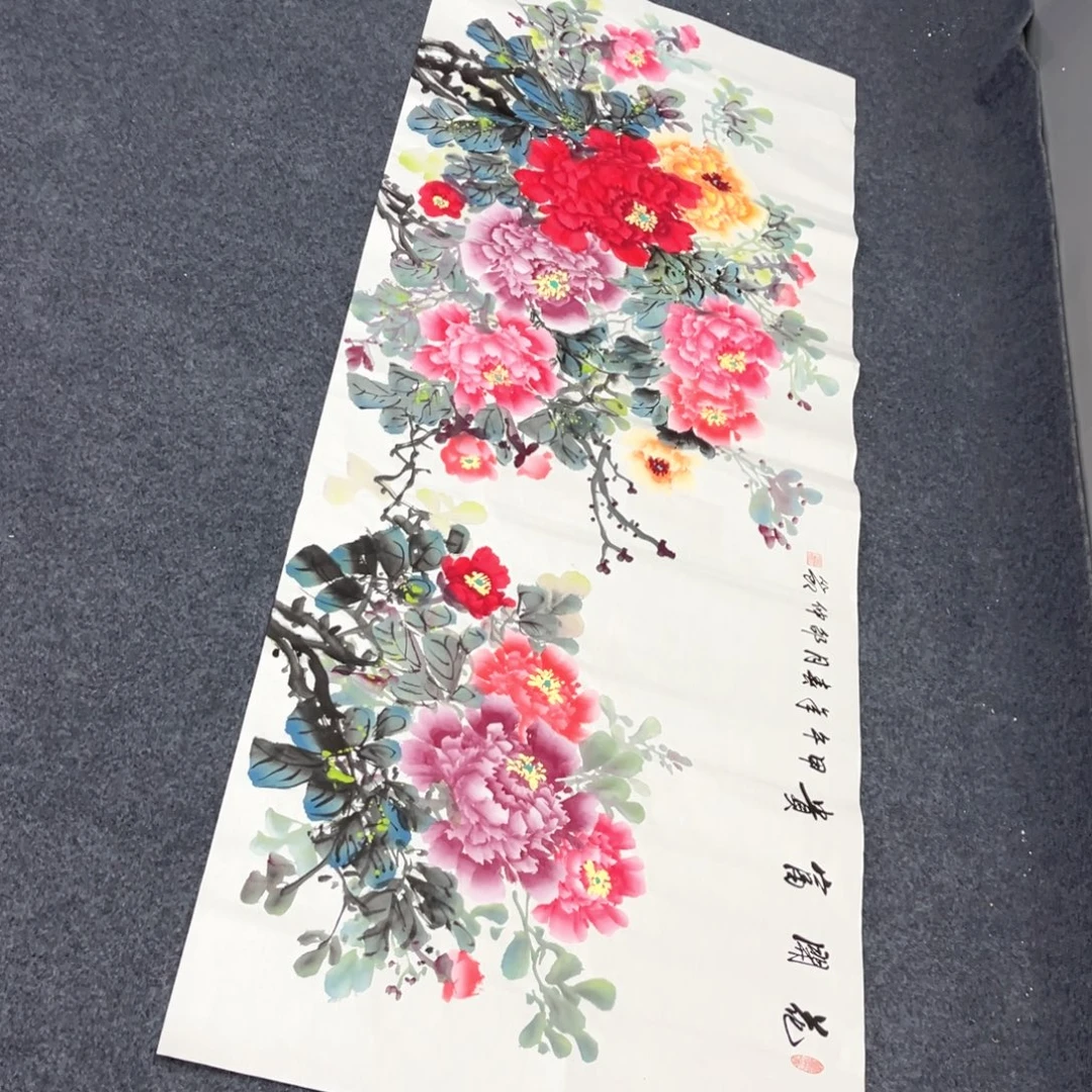 国画国画作品老师手绘