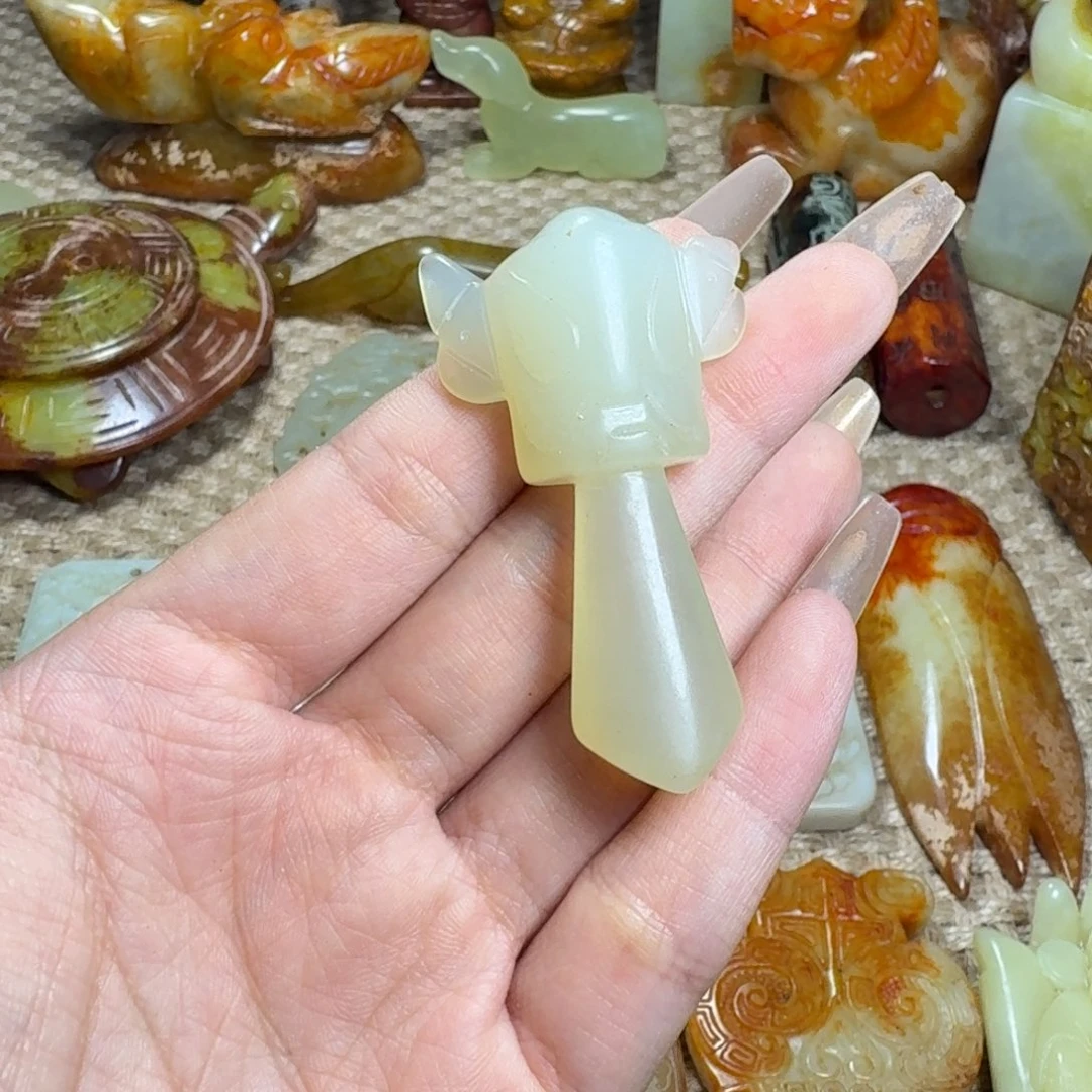 白玉菩提吊坠挂件
