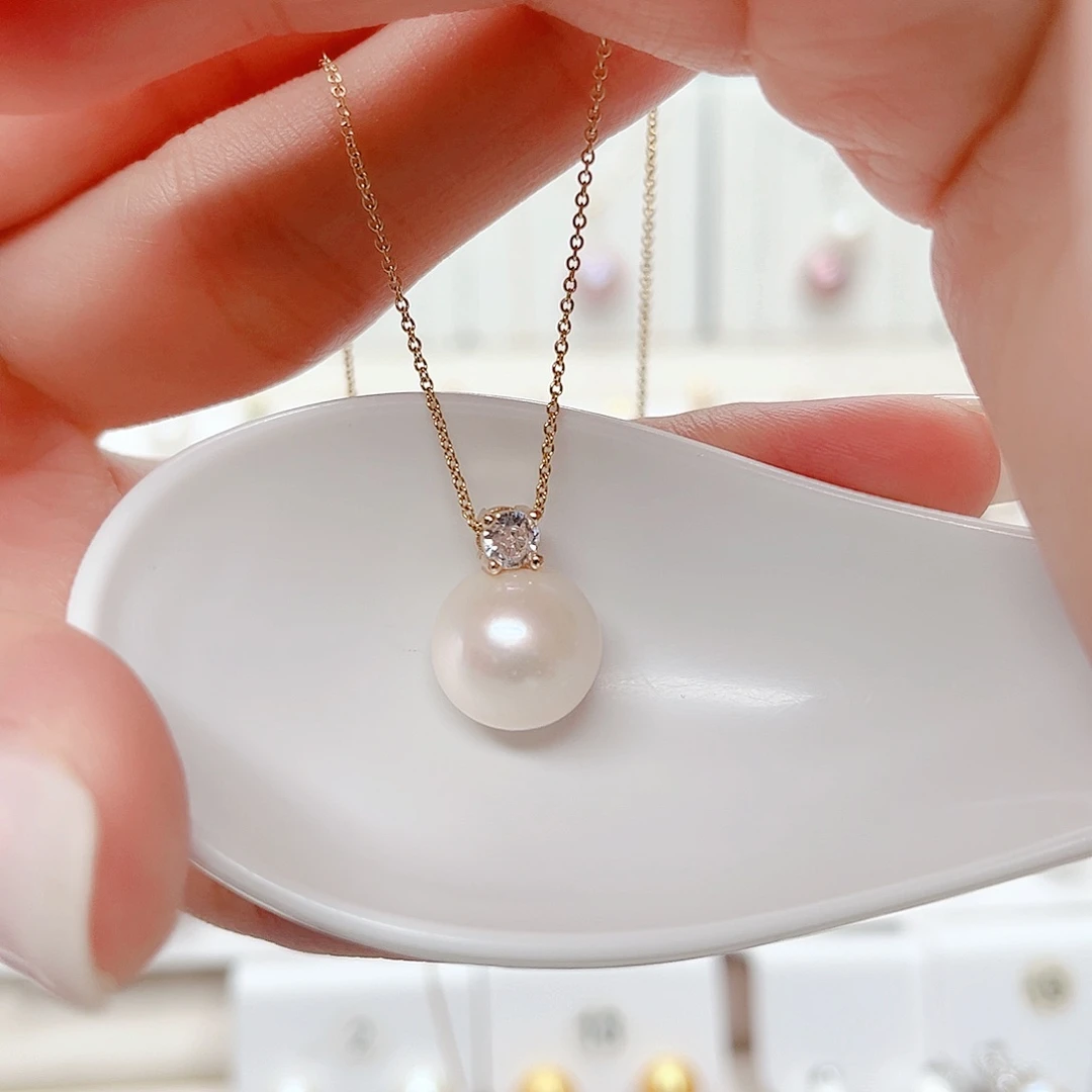 合金淡水珍珠吊坠(赠链)