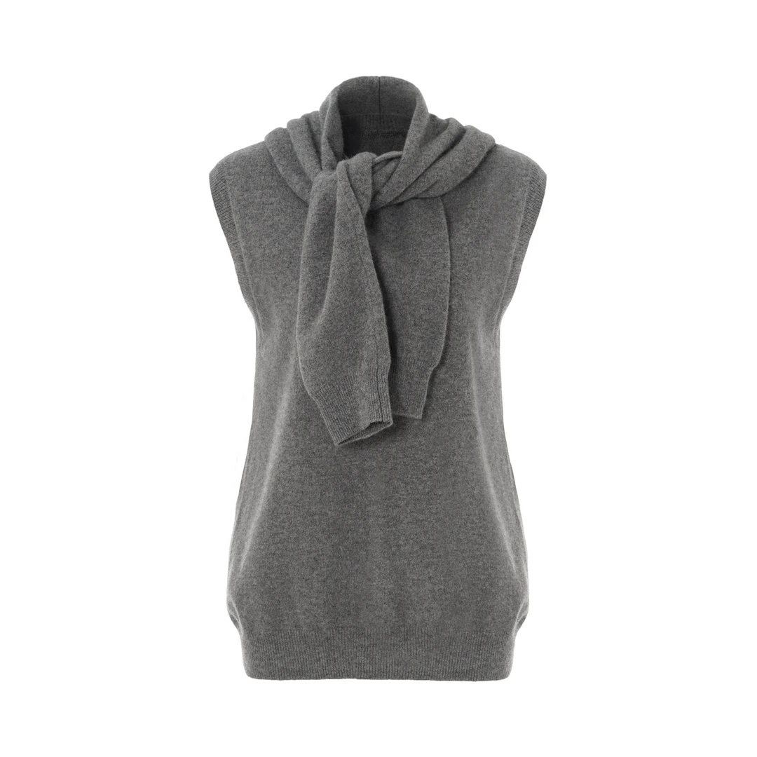 LYNEE 披肩式宽松针织背心百搭简约无袖上衣女 LGD2EAK058