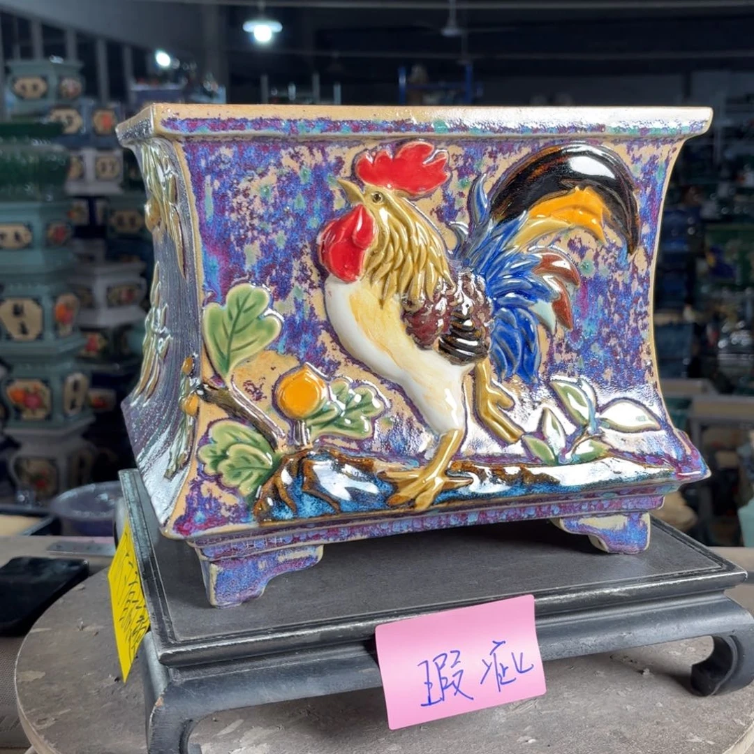 一风堂石湾花盆 内22*19