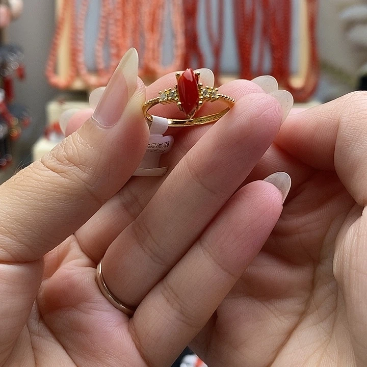 非金属锆石合金戒指