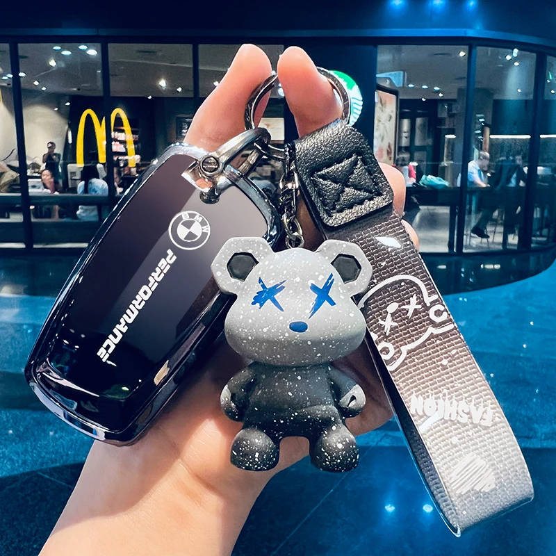 宝马五系525li车钥匙套3系GT链4系2系扣1系X4包M3壳7系X3保护挂件