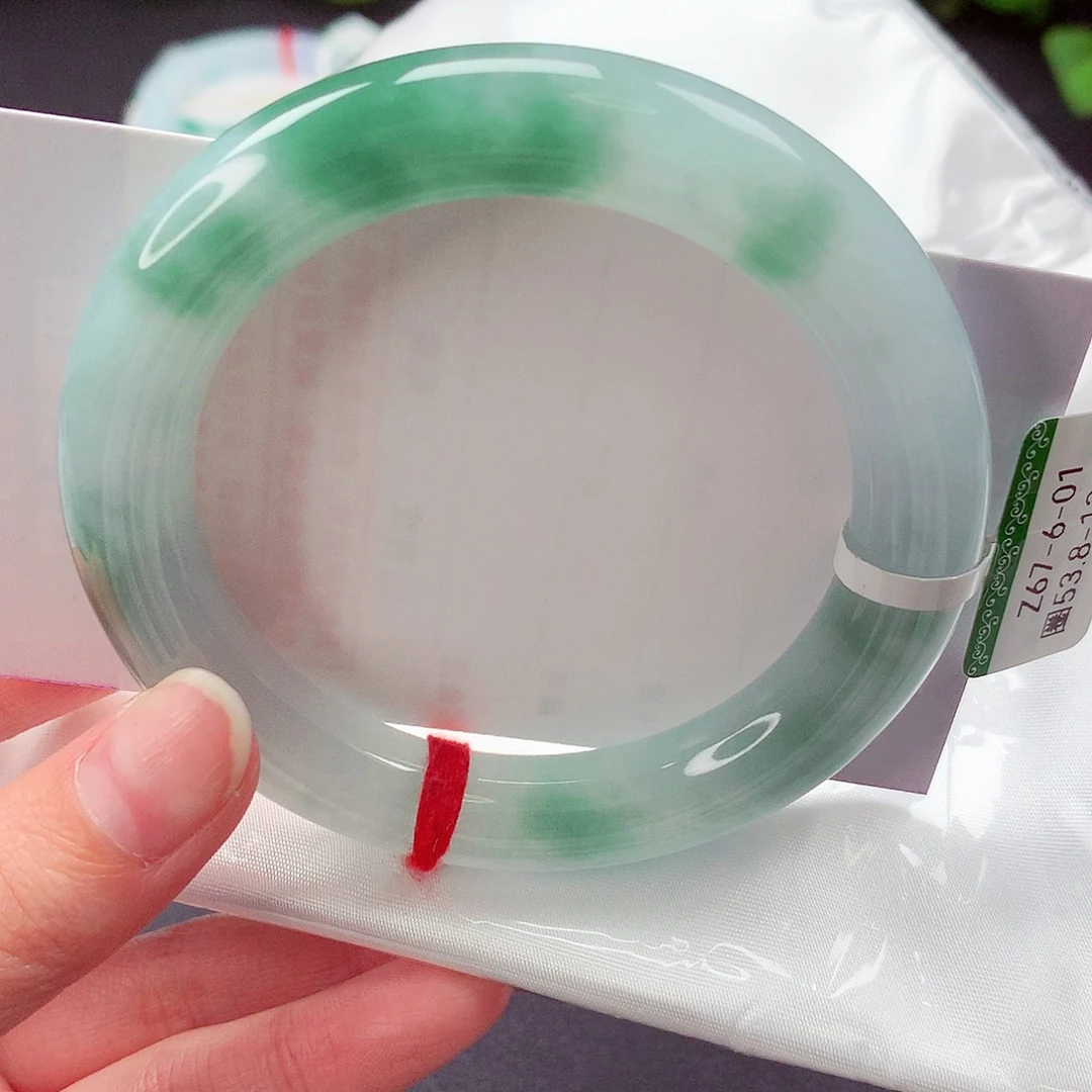 翡翠未镶嵌手镯缅甸天然a货翡翠手镯