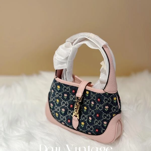 大吉中古/Gucci粉色1961mini Jackie斜挎包