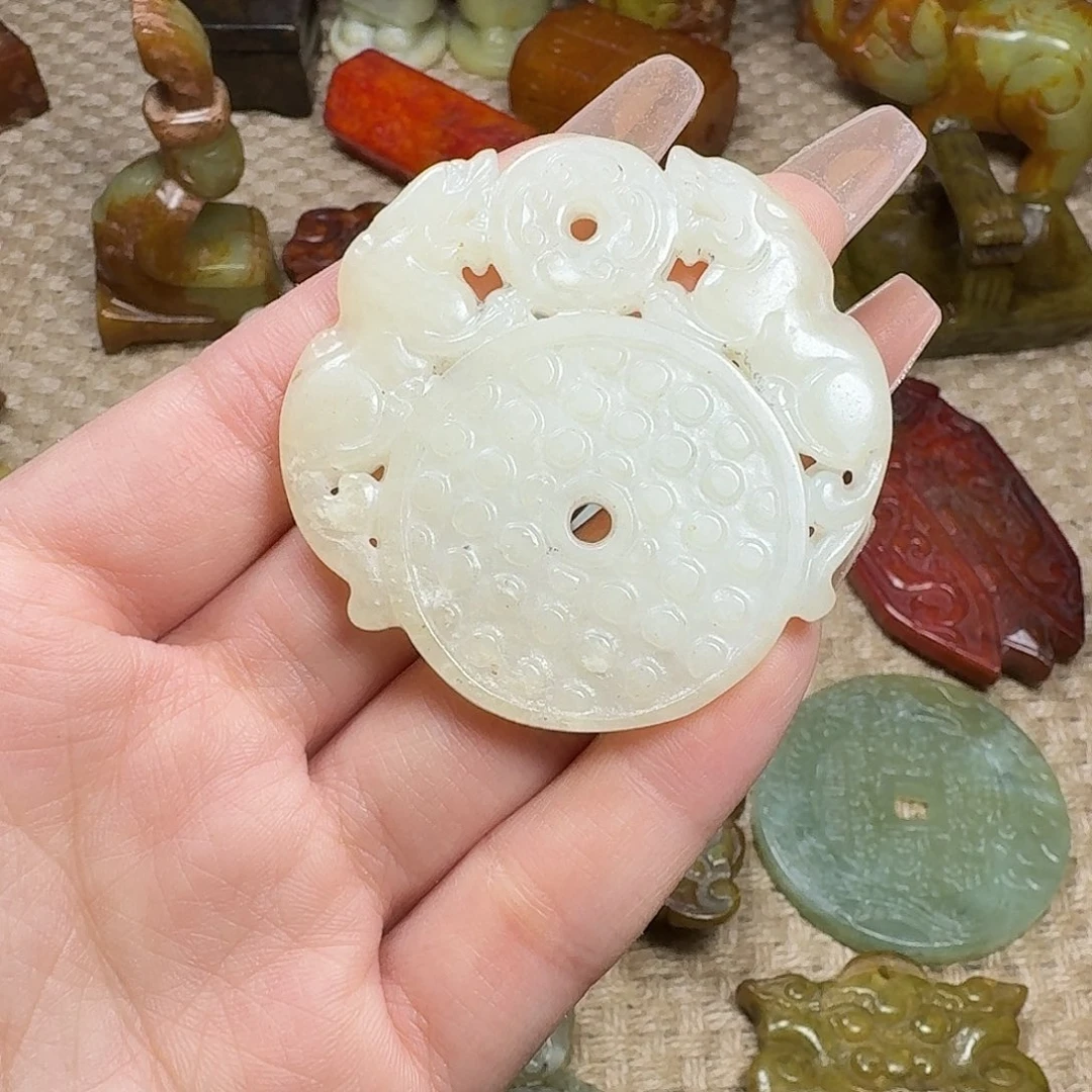 白玉菩提吊坠挂件