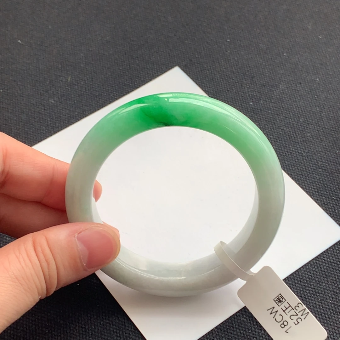 翡翠未镶嵌手镯95号