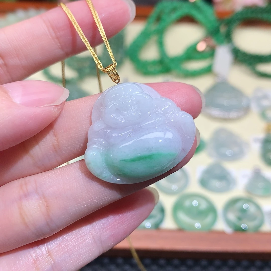 翡翠未镶嵌吊坠(不含链)挂件