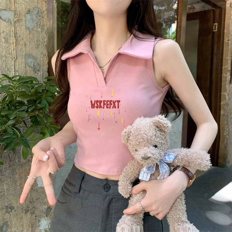 坎肩无袖背心女夏内搭打底百搭紧身显瘦挖肩外穿别致小众短款上衣