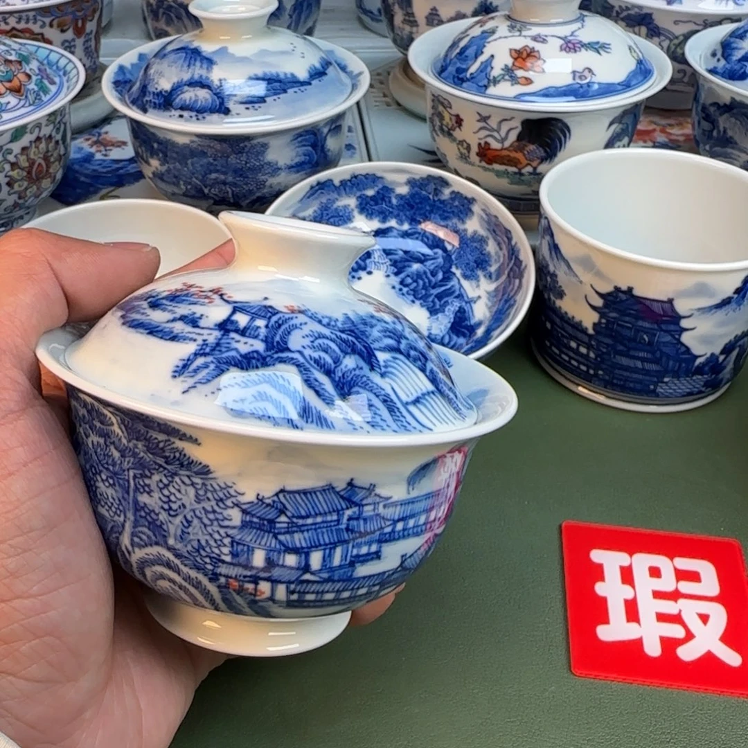 纯手工纯手绘茶具石头213