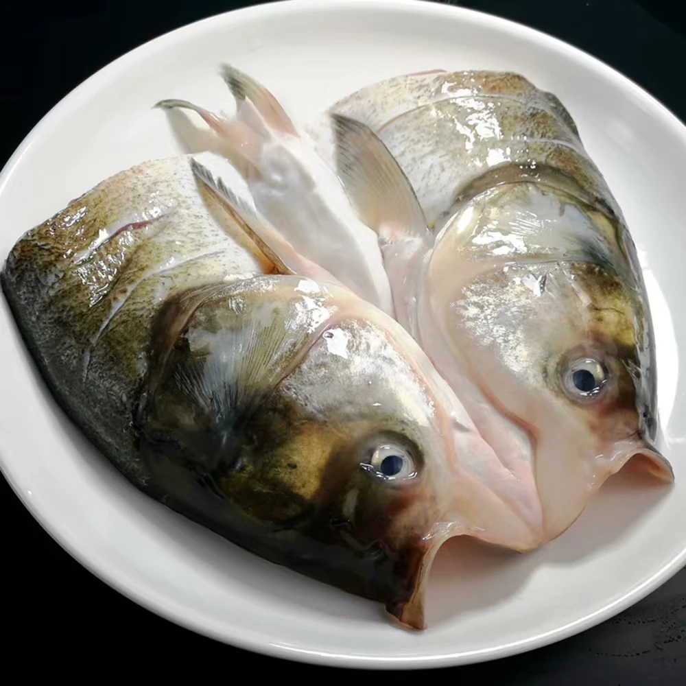 兰州航行海鲜小时达莲鱼头去干净的，净重1.4斤左右