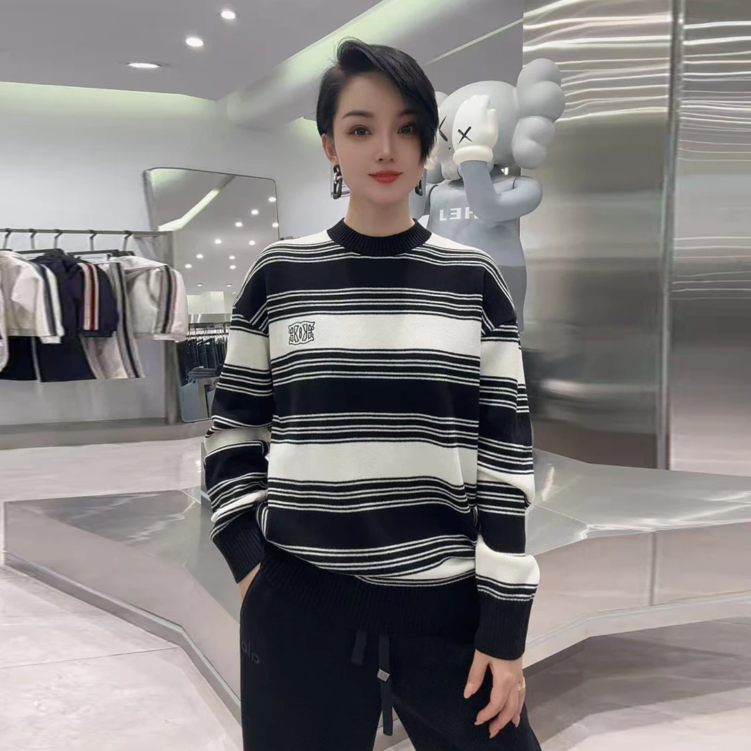 【华尔街名品】迪卡里奥费雷2025秋冬新款轻奢圆领针织羊毛衫-MY165