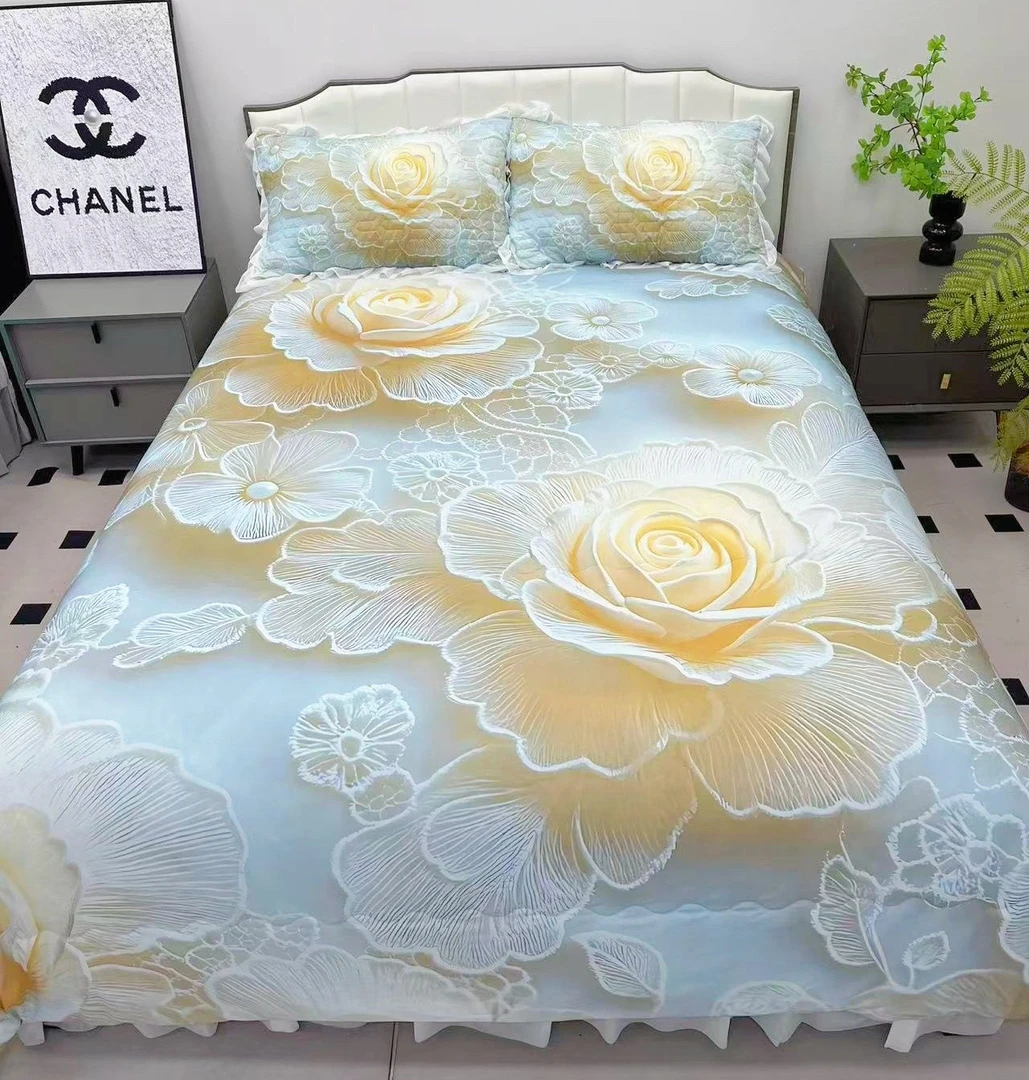 夏季5D立体夏凉被凉感软凉席 床盖款亲肤夏被四件套空调被