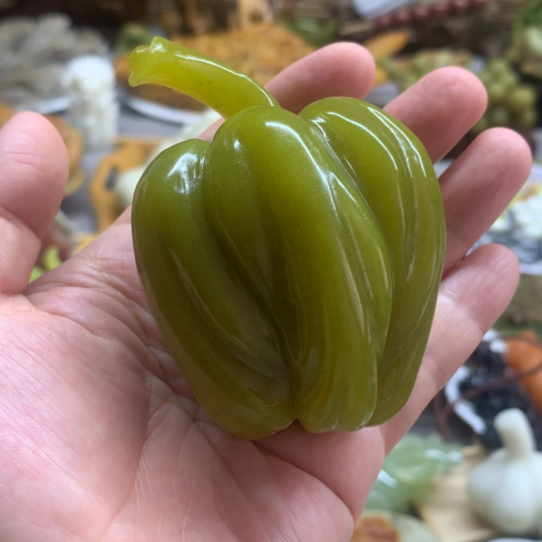 未镶嵌蛇纹石玉天然岫玉精雕仿真雕刻
