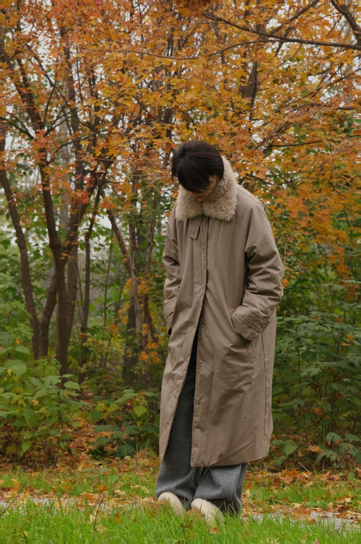 chalan 新款冬款翻毛领派克羽绒服羽绒外套H25D0165