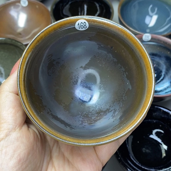 茶盏建窑建盏柴烧主人杯