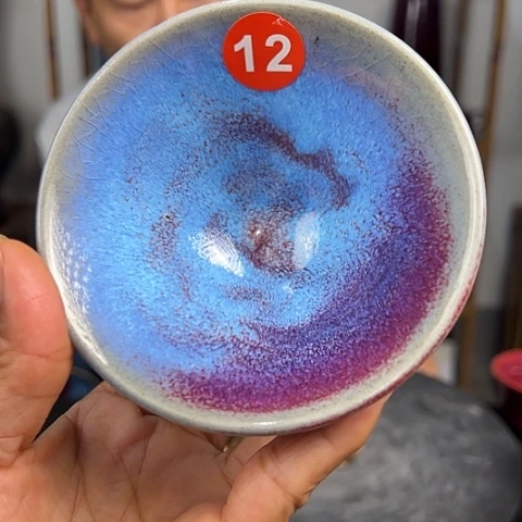 杯原矿釉手工制作钧瓷