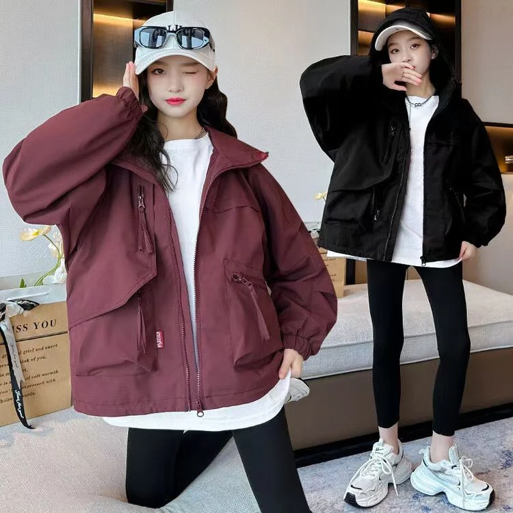 【专属】男女童风衣春秋装2025款洋气儿童外套中大童炸街潮上衣