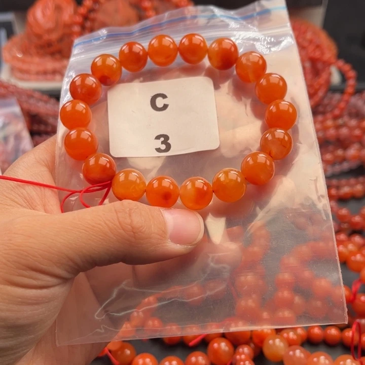 南红玛瑙未镶嵌多样性发货默认微瑕称重11mm