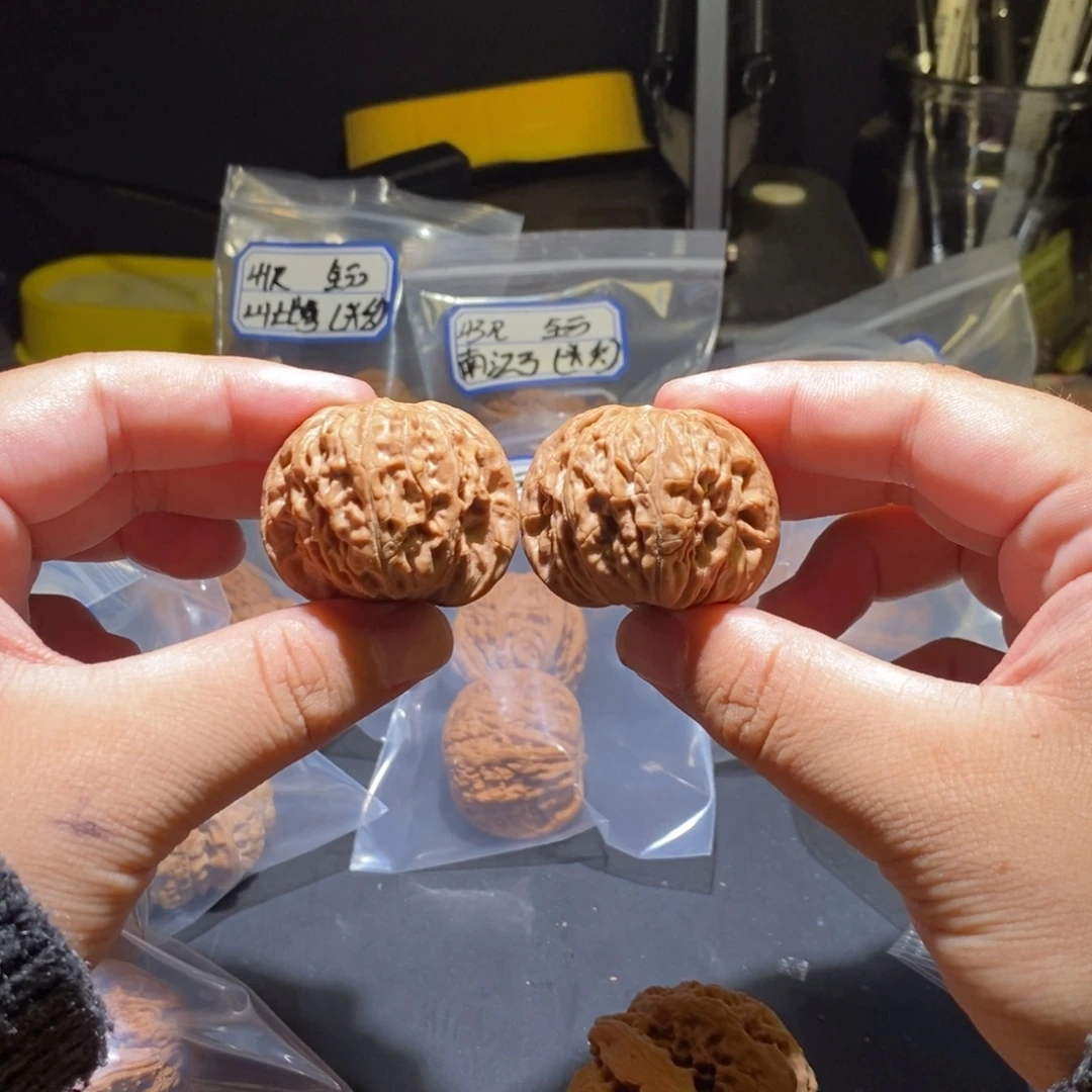 核***财文玩核桃吊坠40全品磨