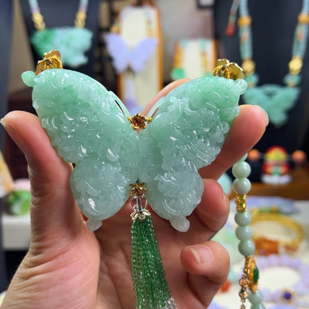 翡翠未镶嵌颈饰天然翡翠