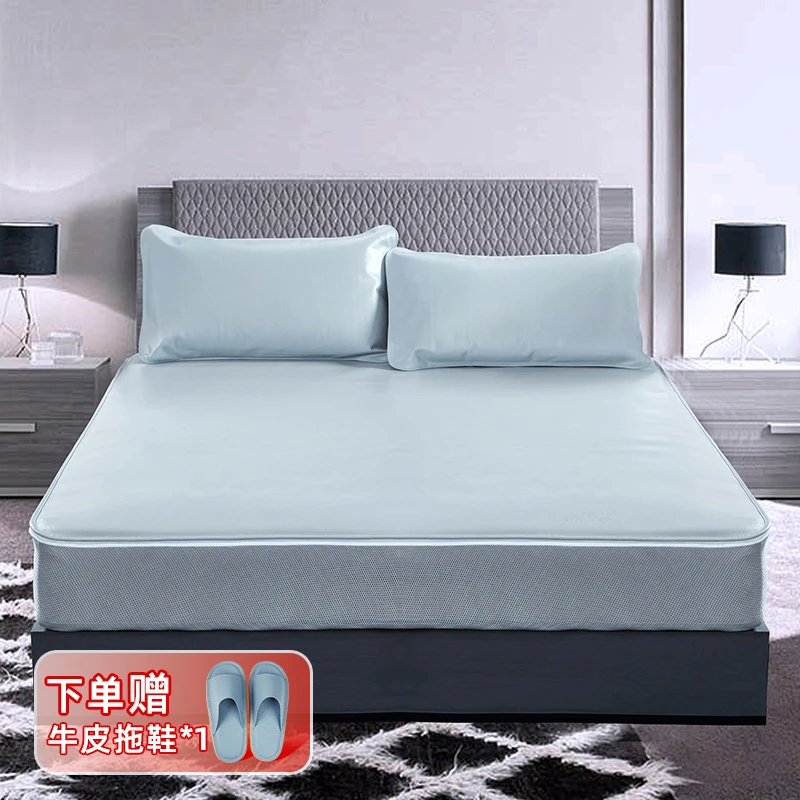 【清仓拉链款】2.5mm头层牛皮凉席真皮凉席无枕套