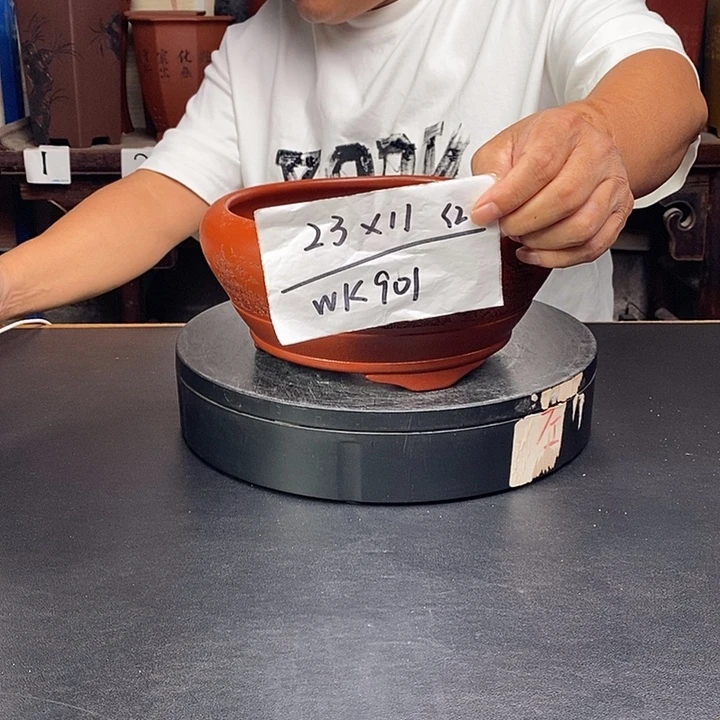 紫砂花盆货号一只WK901