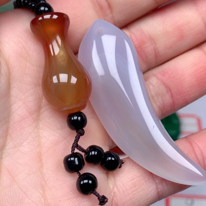 玛瑙/玉髓颈饰未镶嵌蓝****饰