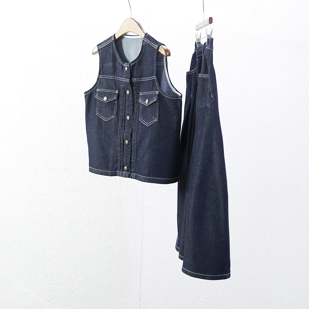 【欧阳娜娜同款】原牛风 70棉 30莱赛尔纤维 牛仔套装