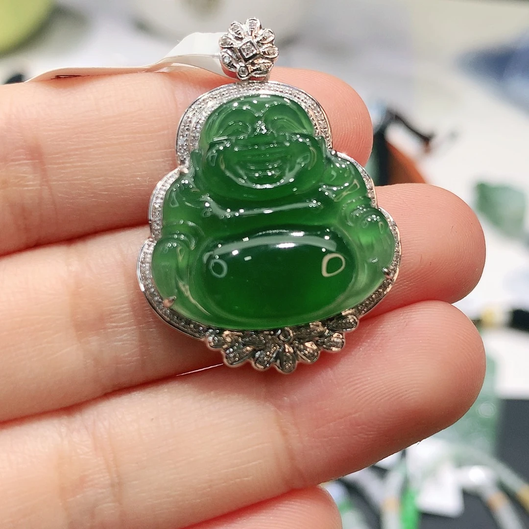 翡翠未镶嵌颈饰缅甸天然翡翠