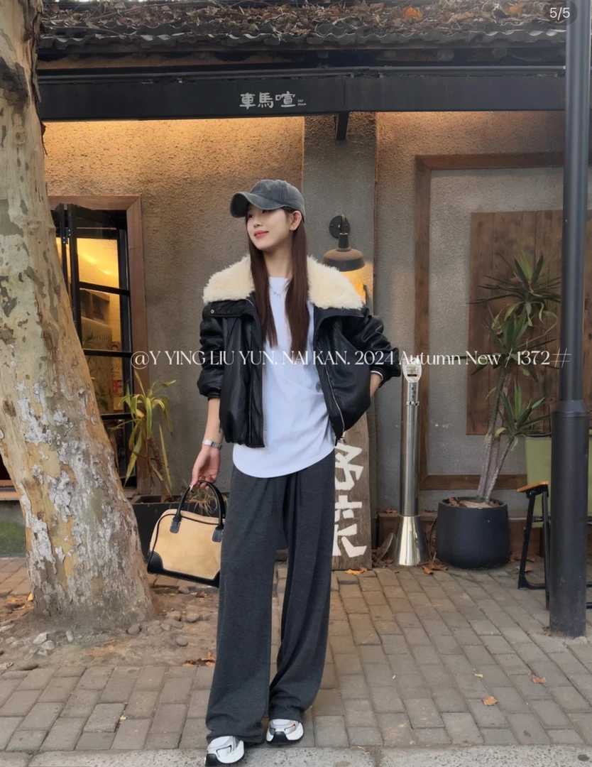@862 清仓【羽羽推荐】冬季宽松翻领大毛毛皮外套